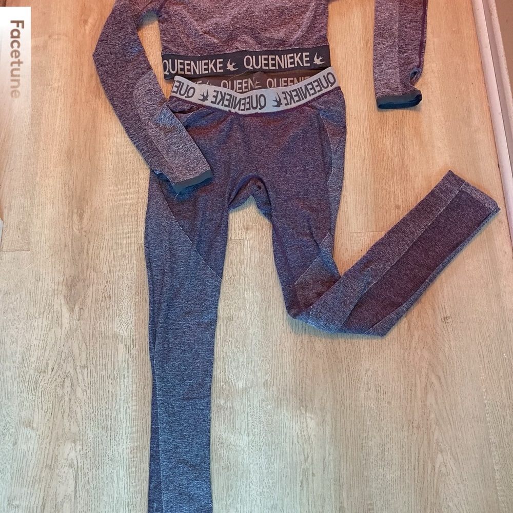 QUEENIEKE Purple Activewear Set